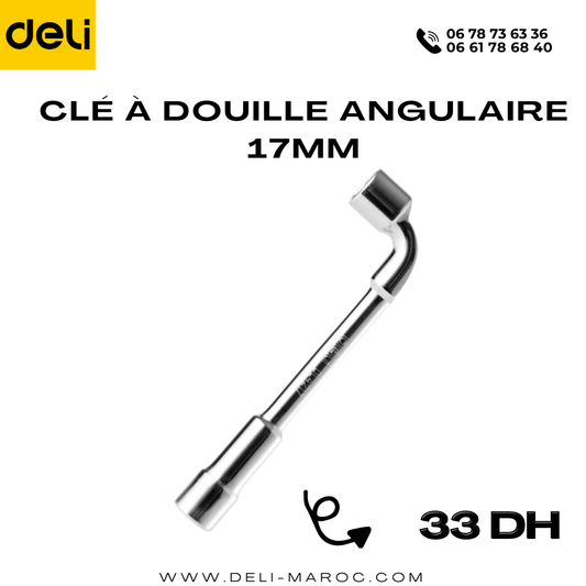 Clé à douille angulaire 17mm