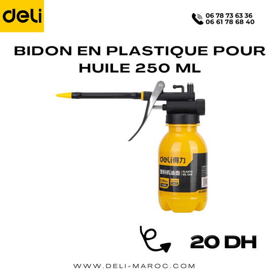 Bidon en Plastique pour Huile (250 ml)