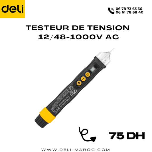 Testeur de Tension (12/48-1000V AC)