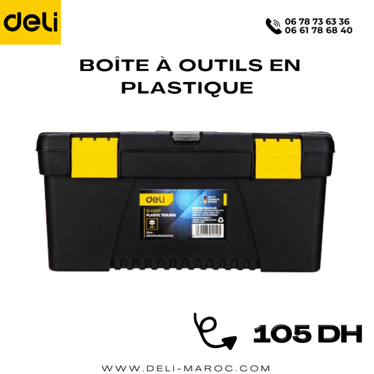 Boîte à outils en plastique