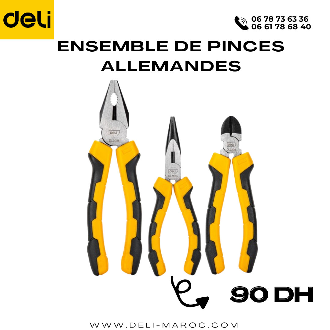 Ensemble de pinces allemandes