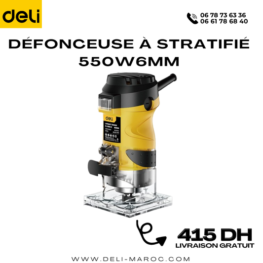 Défonceuse à stratifié 550W6mm