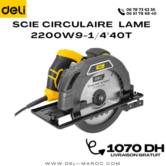 Scie circulaire  Lame 2200W9-1/4"40T