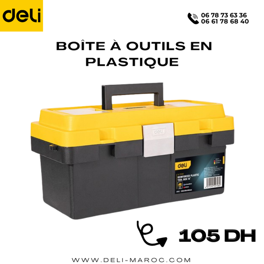 Boîte à outils en plastique