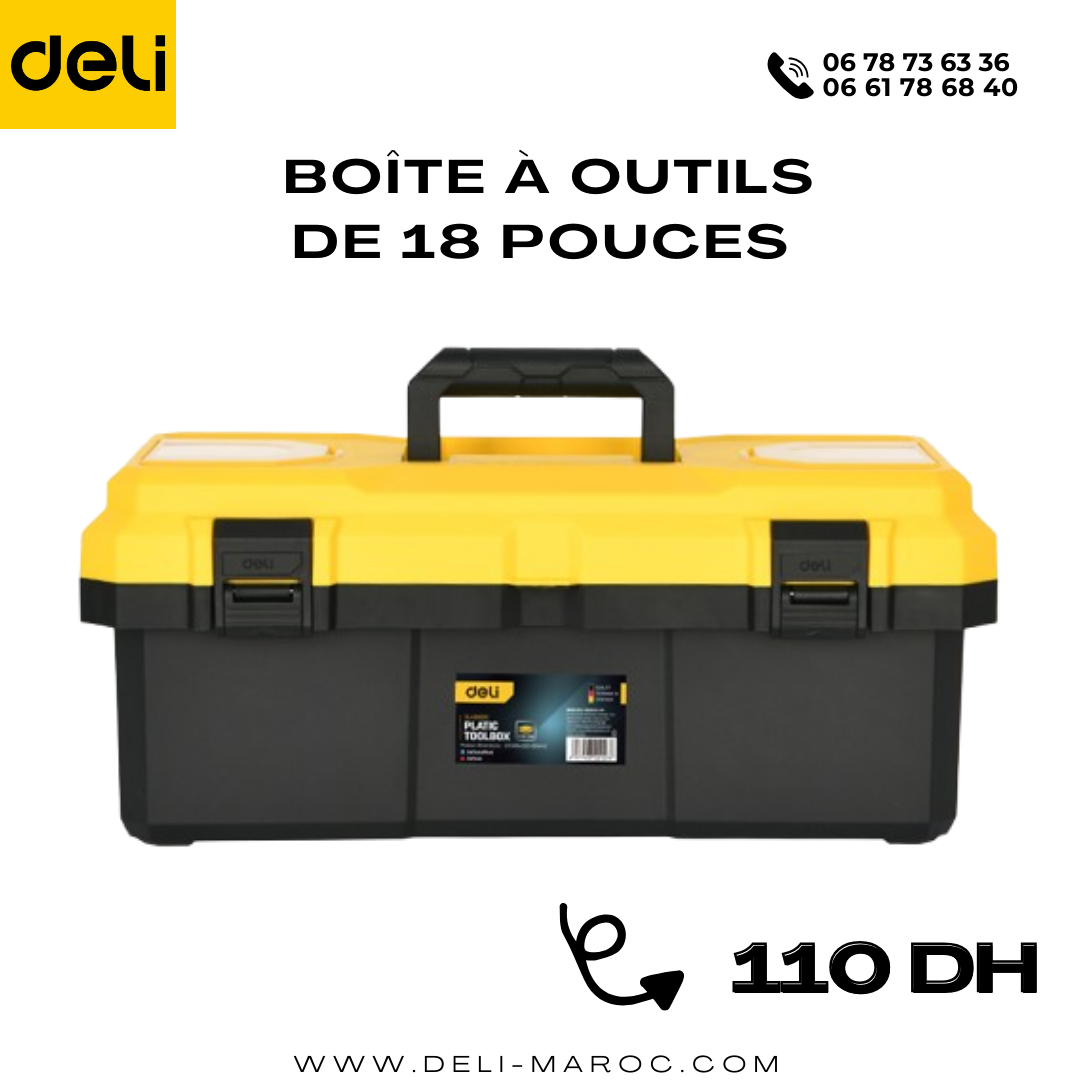 Boîte à outils de 18 pouces