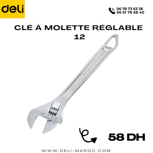 Clé à molette réglable 12