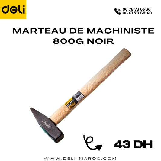 Marteau de machiniste 800g NOIR