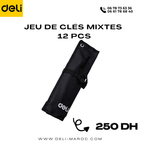 Jeu de Clés mixtes 12 PCS